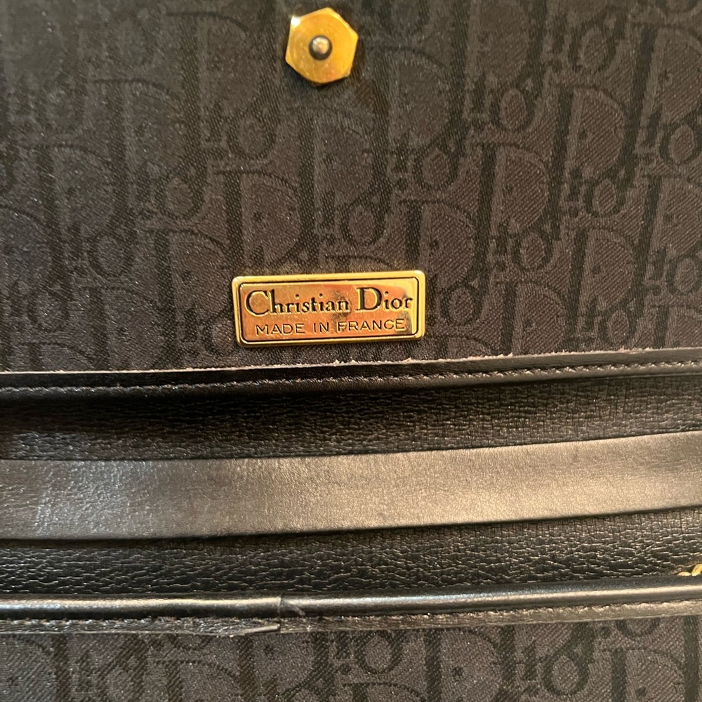 Dior Monogram Black Clutch, authentic - Picture 8 of 9